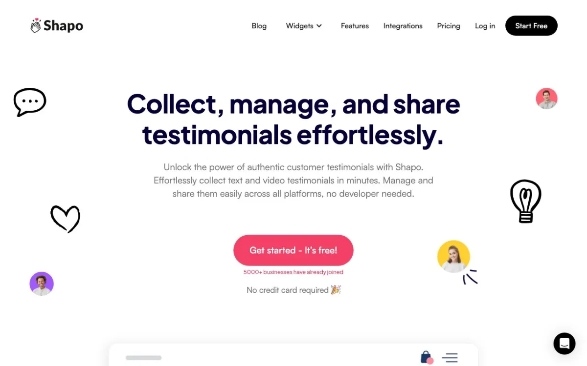 Shapo homepage